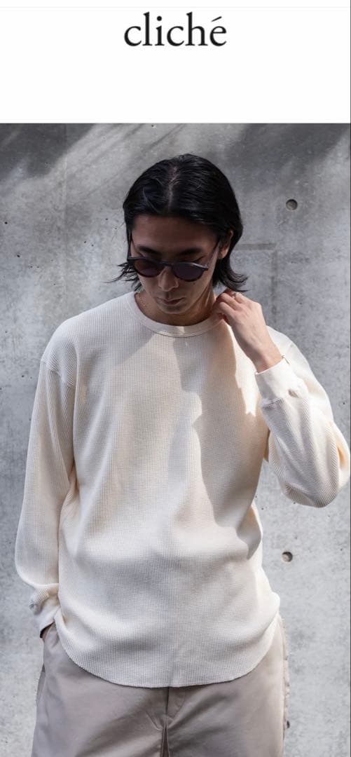 ヒメノcantate サーマル　size44、カンタータ半袖シャツ