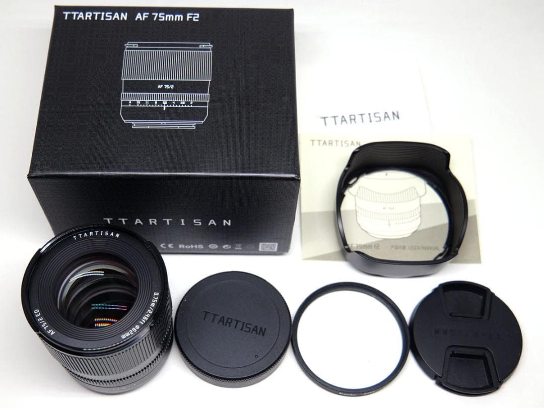 美品　TTArtisan AF 75mm F2 ライカLマウント