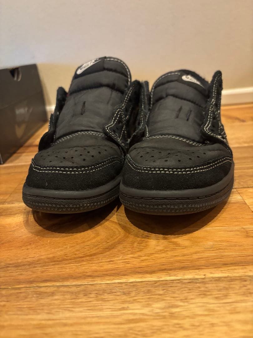 NIKEエアジョーダン1トラヴィススコットファントムブラック21cm