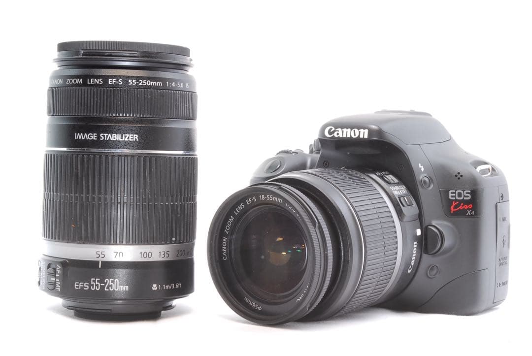Canon EOS Kiss X4/一眼レフカメラ/Wレンズ/入門機/バッグ付