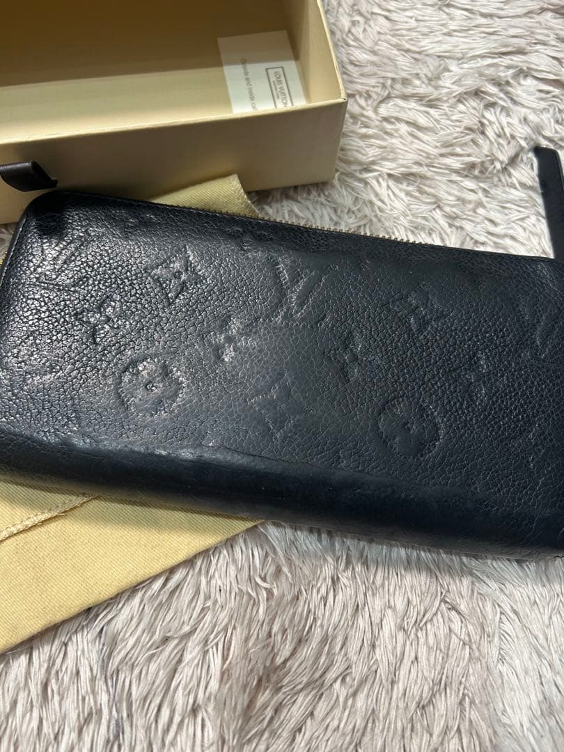 正規品ルイヴィトン アンプラント ジッピーウォレット長財布 黒 ブラック財布