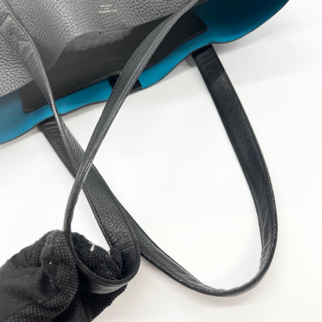 ペッレモルビダ　トートバッグ　テーラマリーナ　レザー　ブラック　A4　肩掛け