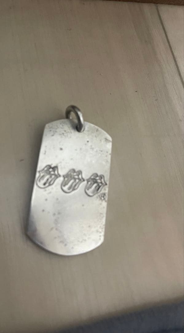 クロムハーツ'ローリングストーンズシルバー ドッグタグ ネックレス