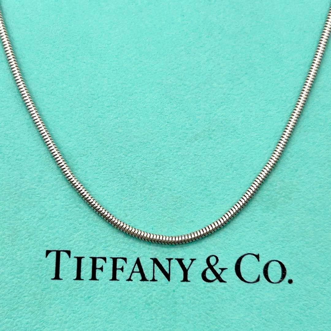 美品　ティファニー　スネーク　チェーン　ネックレス　シルバー　925