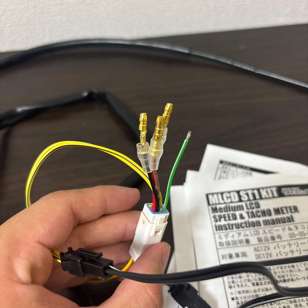 武川　ミディアムLCDスピード&タコメーター 12V車汎用　4mini モンキー