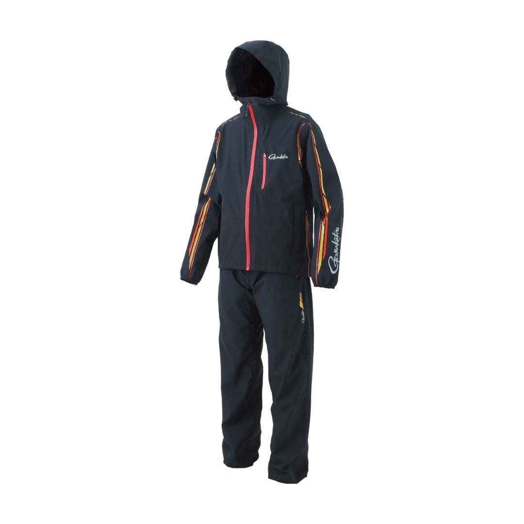 がまかつGamakatsu ライトレインスーツ GM3681 ブラックLサイズ