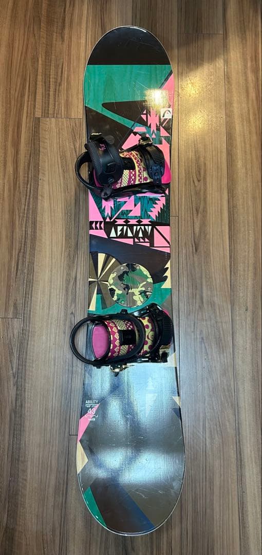 女性用HEADスノーボード板& ビンディング(別メーカー)付き143cm
