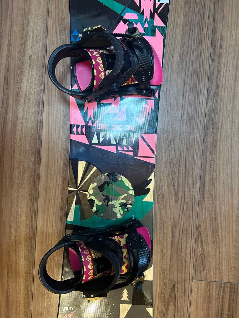 女性用HEADスノーボード板& ビンディング(別メーカー)付き143cm