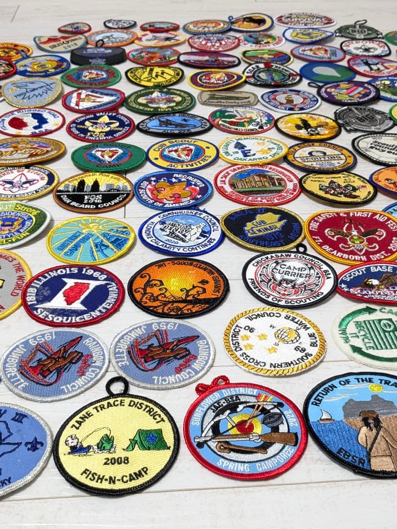 102枚 アメリカ刺繍ワッペン ボーイスカウト まとめ売り ビンテージ 当時物