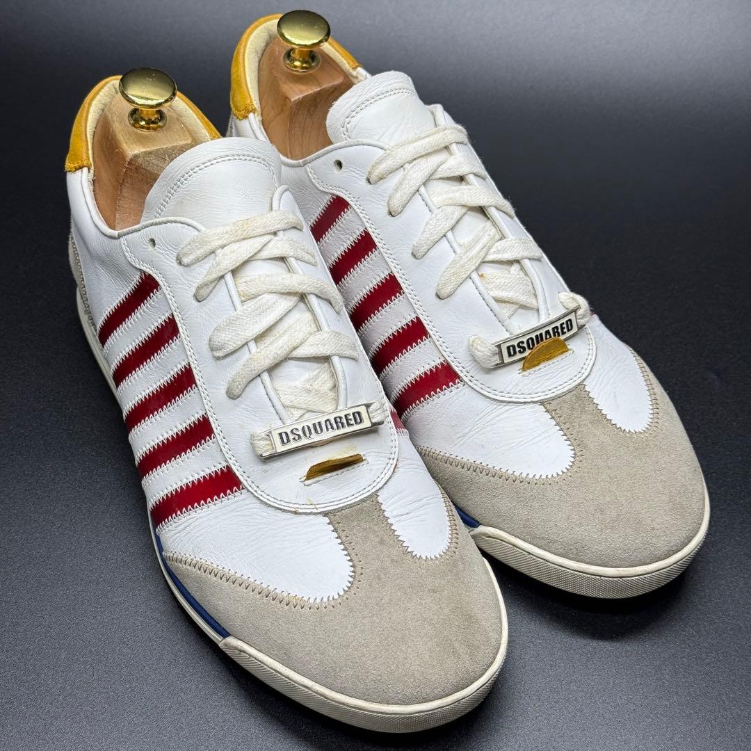 Dsquared2 レザースニーカー ホワイト ストリート カジュアル ホワイト
