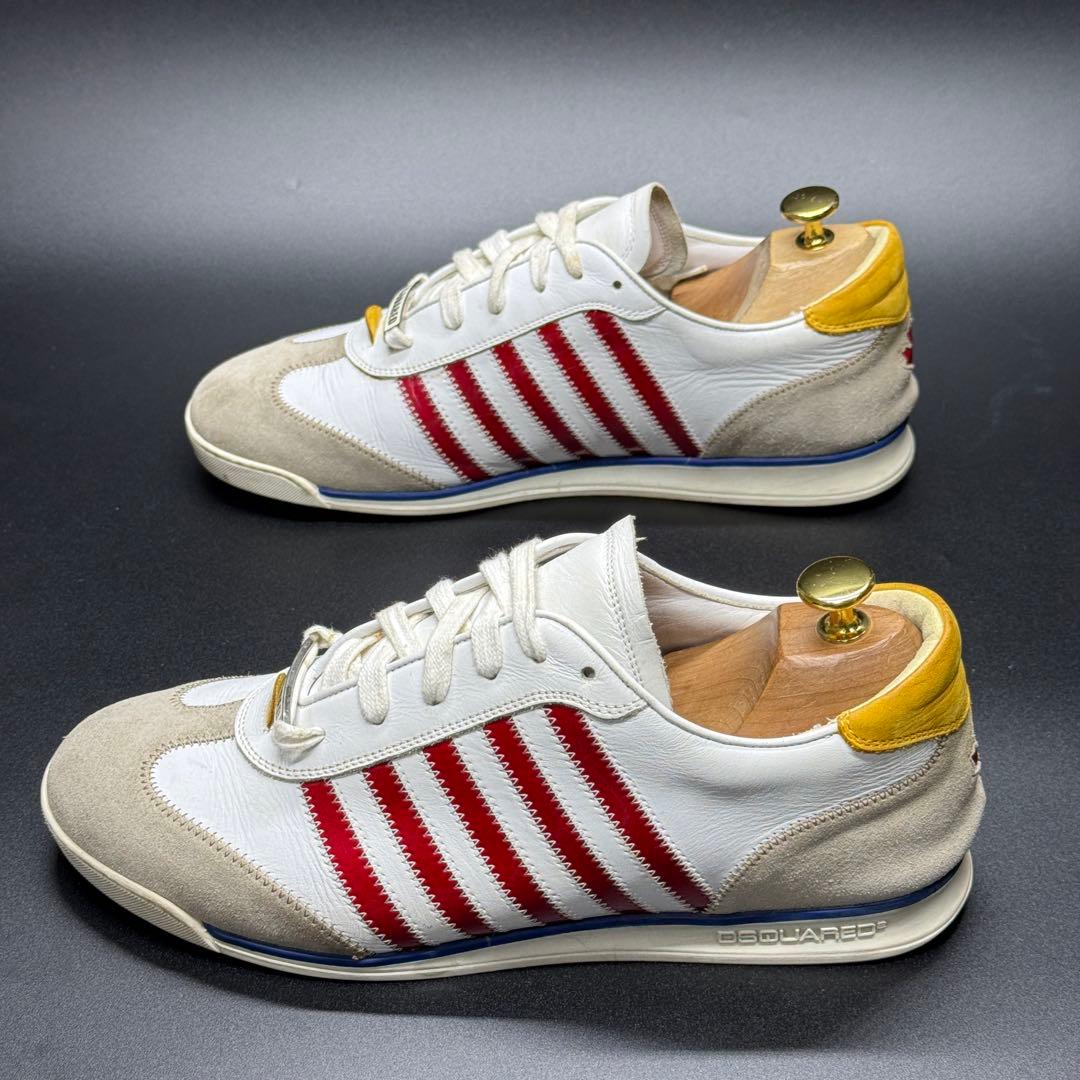 Dsquared2 レザースニーカー ホワイト ストリート カジュアル ホワイト