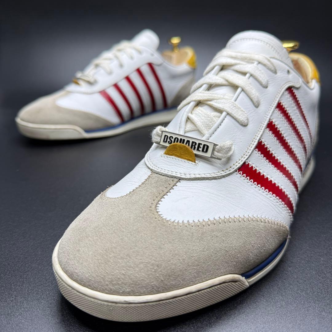 Dsquared2 レザースニーカー ホワイト ストリート カジュアル ホワイト