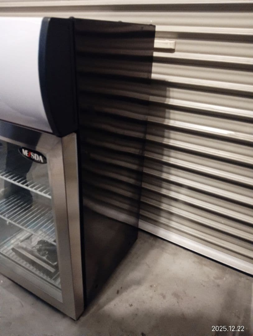 冷蔵庫 ステンレススチール ガラス扉　冷蔵ショーケース