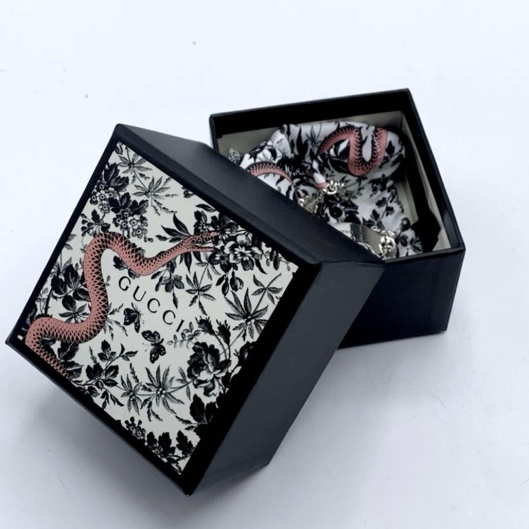 【美品/希少】GUCCI ブレスレット　トレードマーク　ロゴ　925 17cm