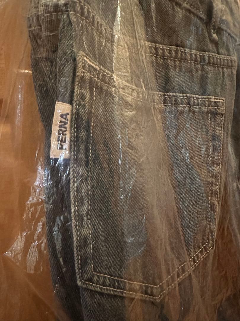 新品　ペルナ　PERNA デニム　ワイドパンツ Mサイズ 未使用
