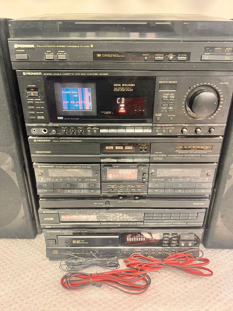 Pioneer ミニコンポ CDプレーヤー カセットデッキ 動作品