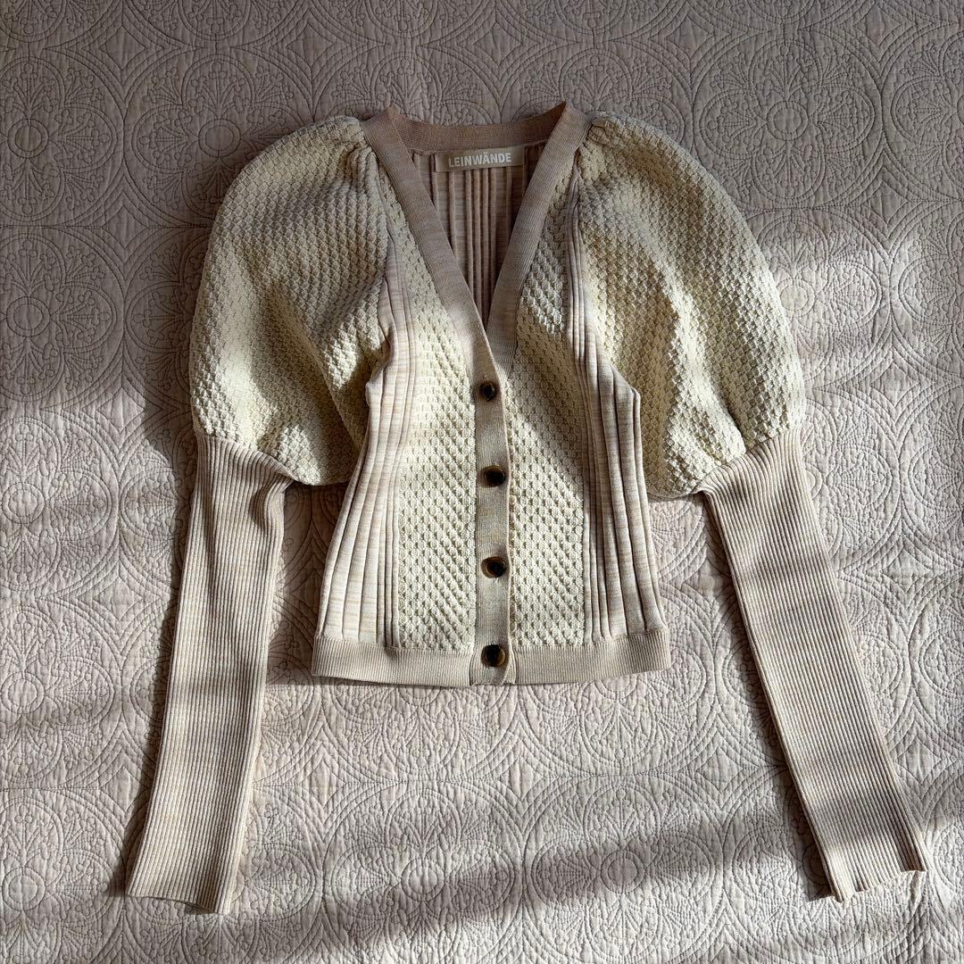 LEINWÄNDE　Bobble Knit Cardigan