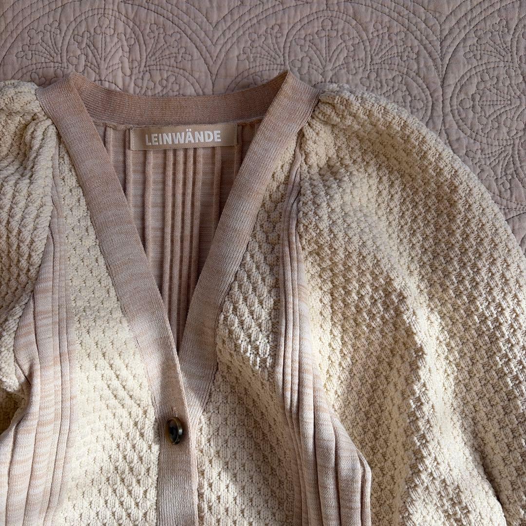 LEINWÄNDE　Bobble Knit Cardigan