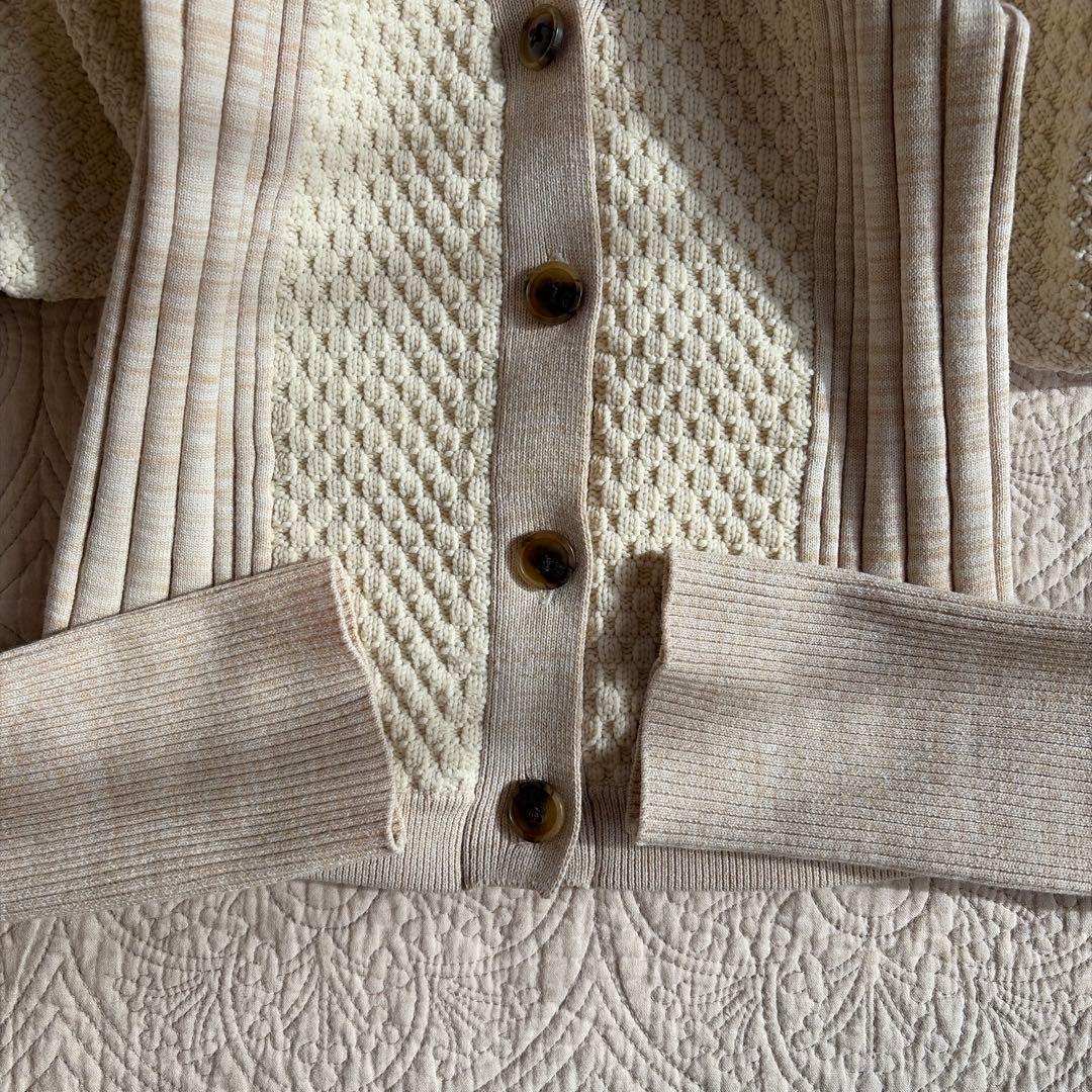 LEINWÄNDE　Bobble Knit Cardigan