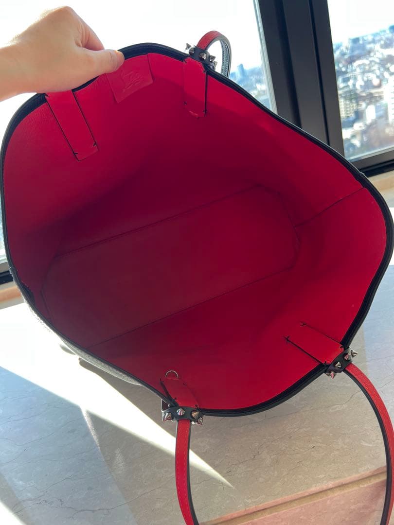 Christian Louboutin トートバッグ 黒/赤