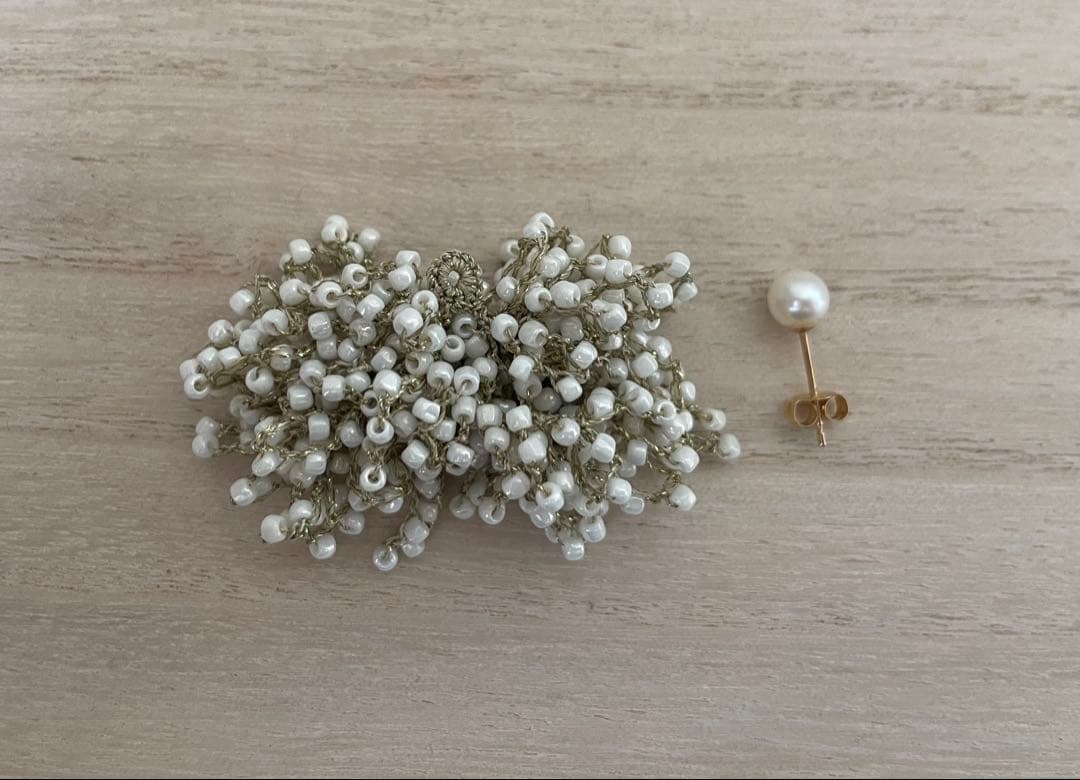 fua accessory 始まりの時 アイボリー M 片耳用ピアス