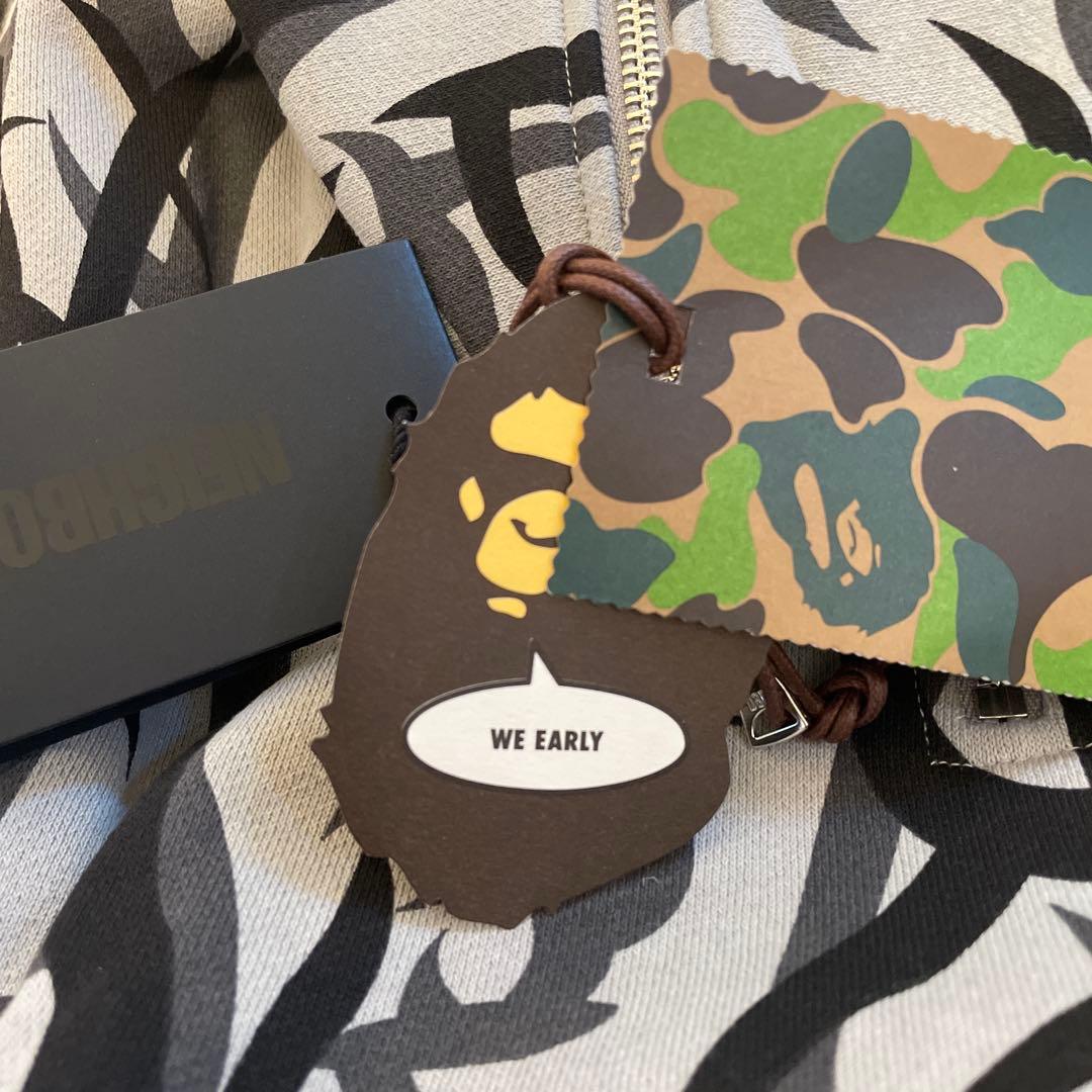 トップス BAPE X NBHD TRIAL CAMO TWO FACE HOODIE