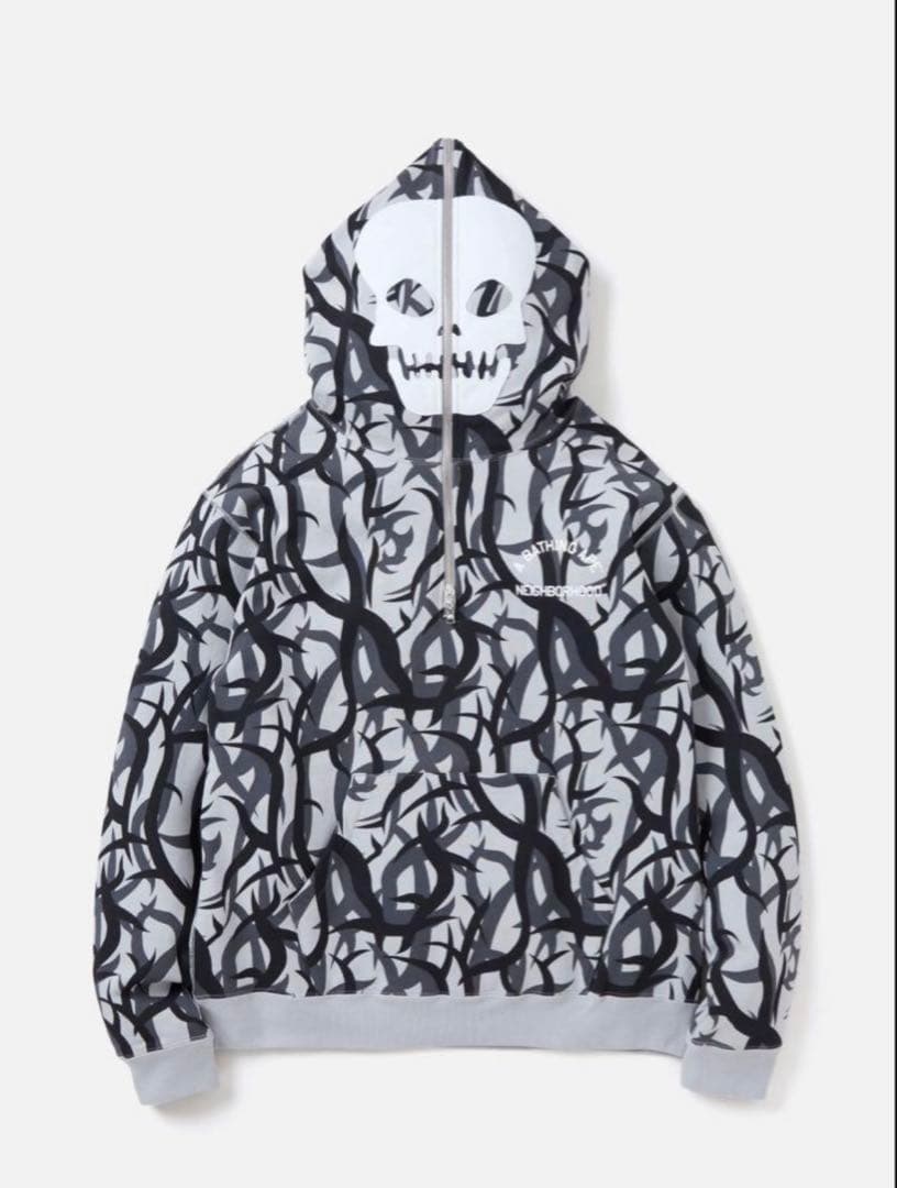 トップス BAPE X NBHD TRIAL CAMO TWO FACE HOODIE