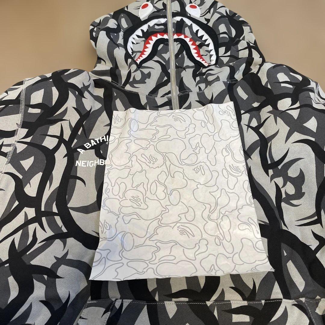 トップス BAPE X NBHD TRIAL CAMO TWO FACE HOODIE