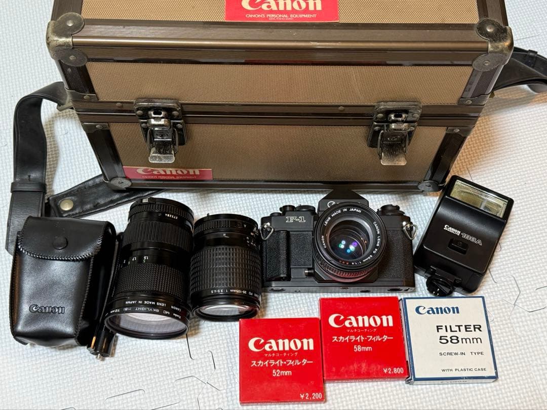 Canon New AEファインダー F-1 一眼レフカメラ 付属品多数