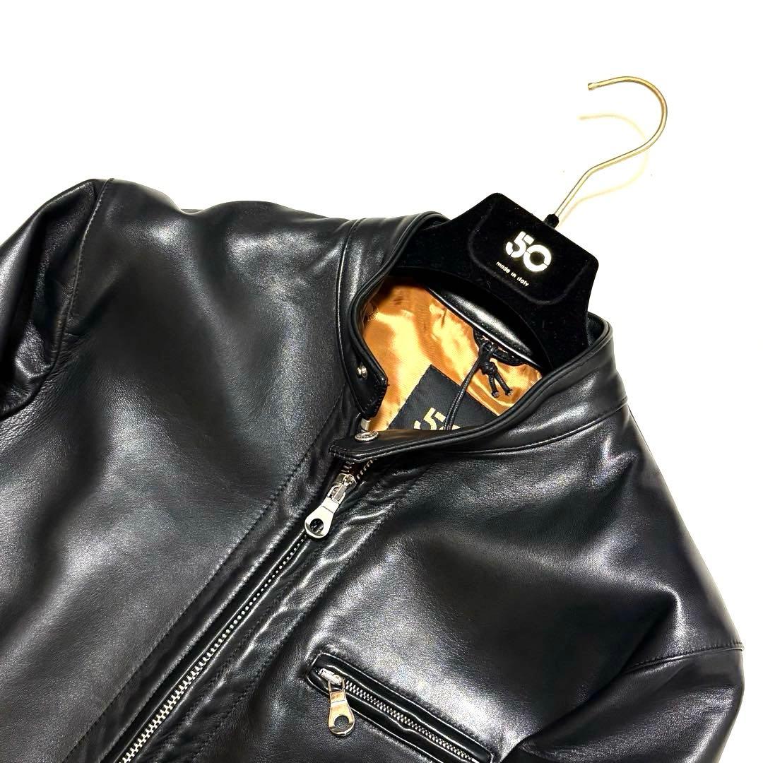 【えだまめ様】CINQUANTA H502/1 ラムレザーシングルライダース