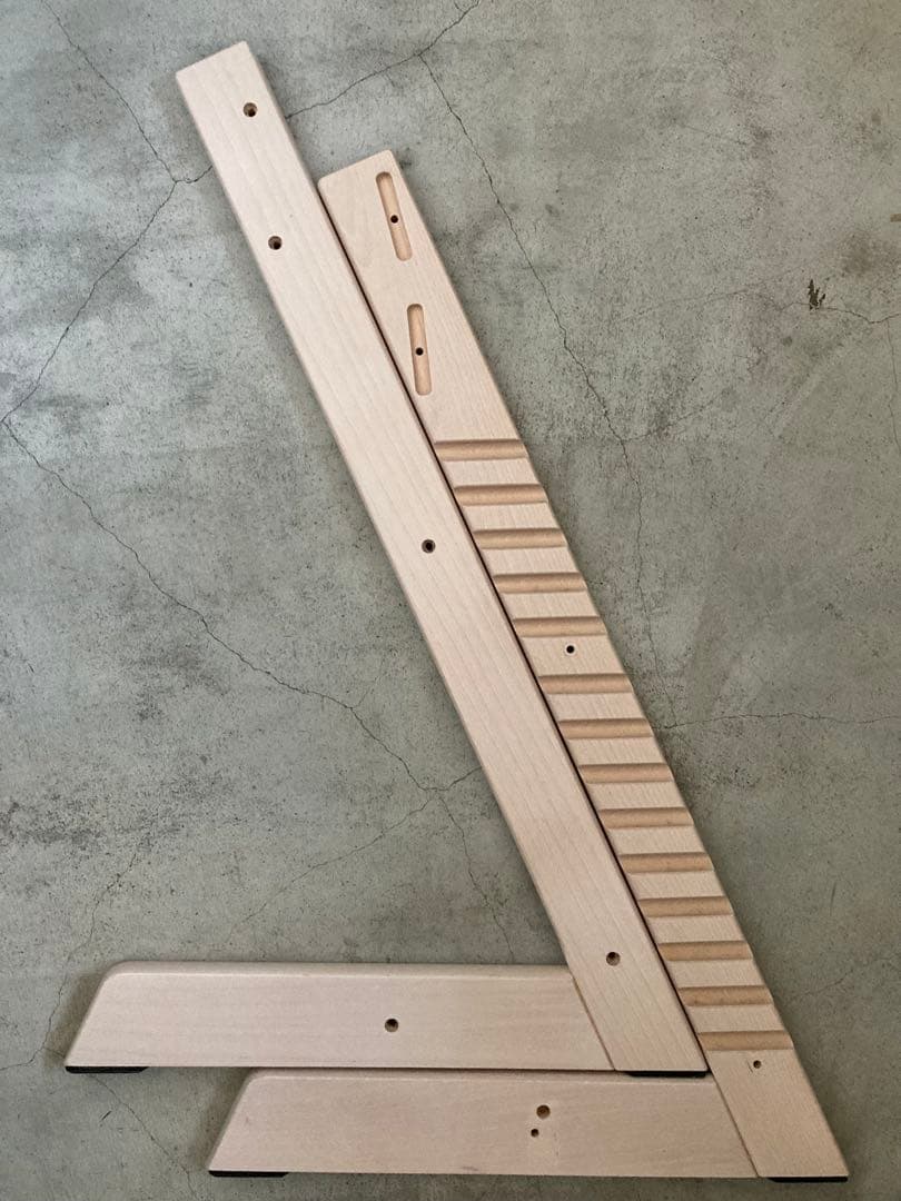 ストッケ　トリップトラップ　ホワイトウォッシュ　ベビーセット付　S/N7