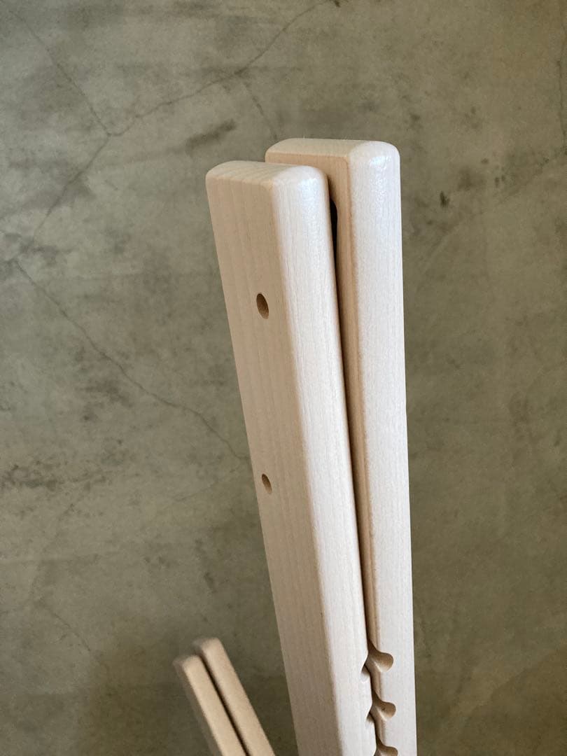 ストッケ　トリップトラップ　ホワイトウォッシュ　ベビーセット付　S/N7