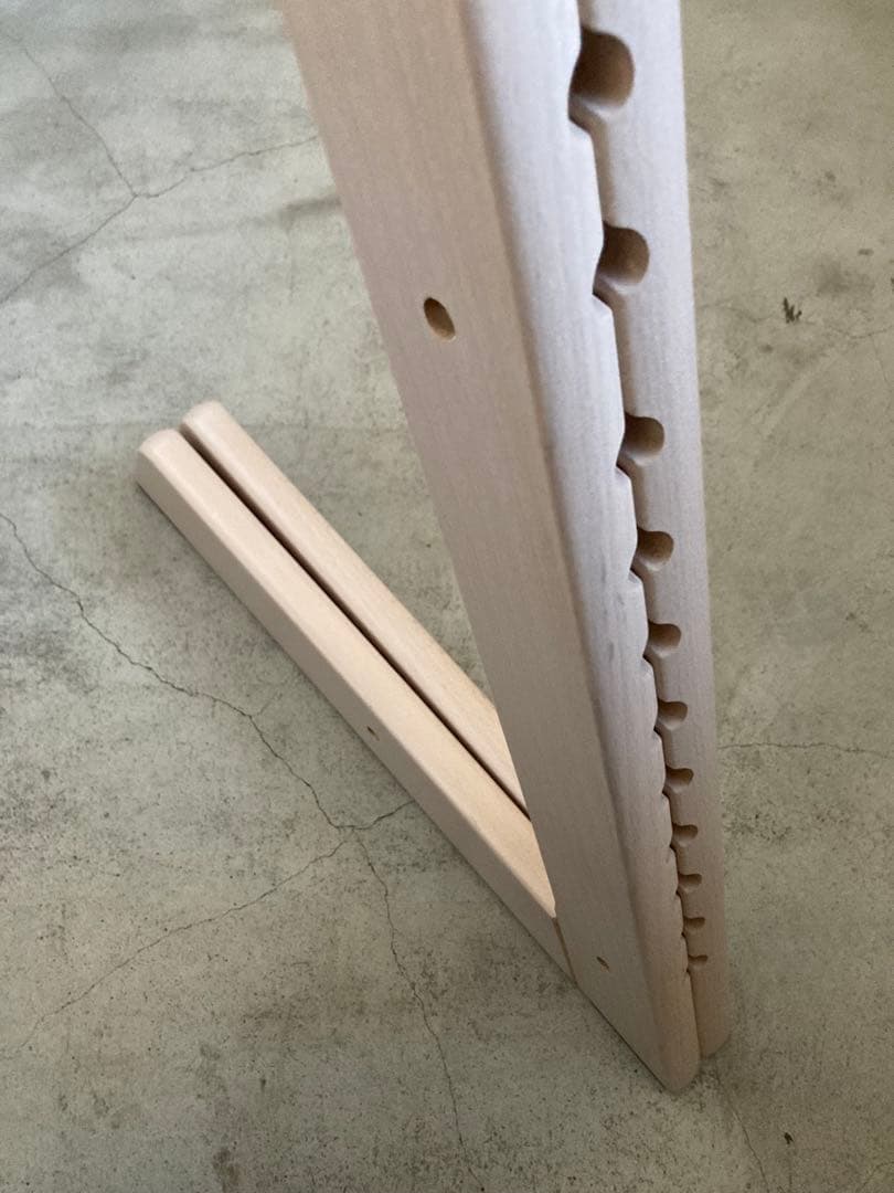 ストッケ　トリップトラップ　ホワイトウォッシュ　ベビーセット付　S/N7