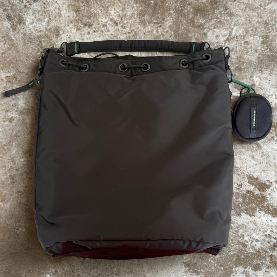 付属品完備 ポーター ×スターバックス 2WAY コーヒービーン バッグ 黒