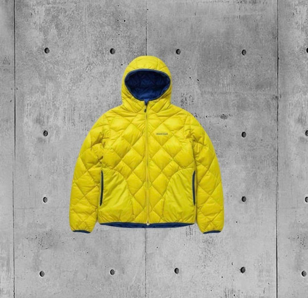 mont-bell リバーシブル ダウン ブルー/イエロー