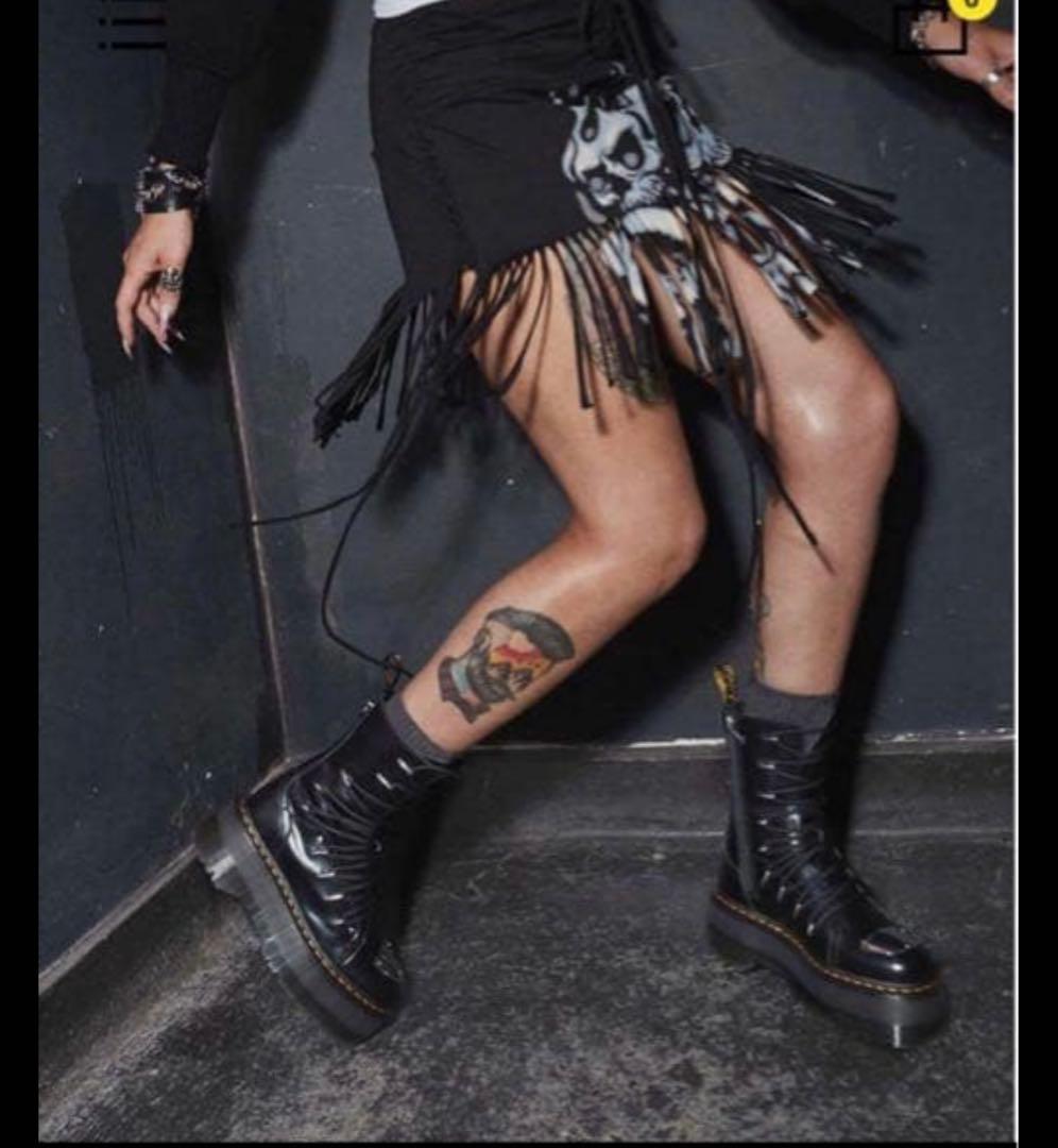 Dr. Martens スタッズ付きプラットフォームブーツ25cm