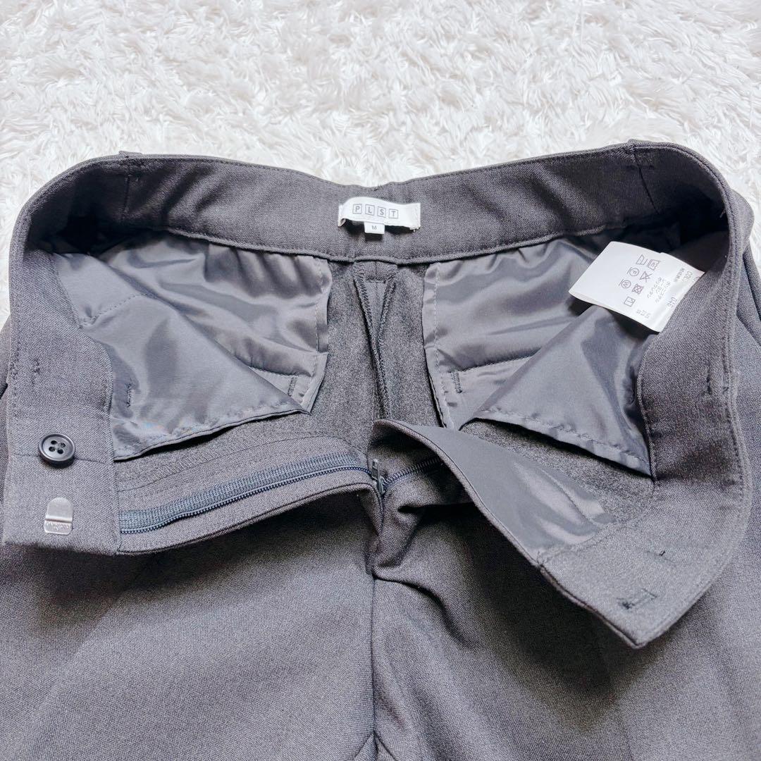 未使用級 プラステ ウォームリザーブパンツスーツ ノーカラー ワイドパンツ