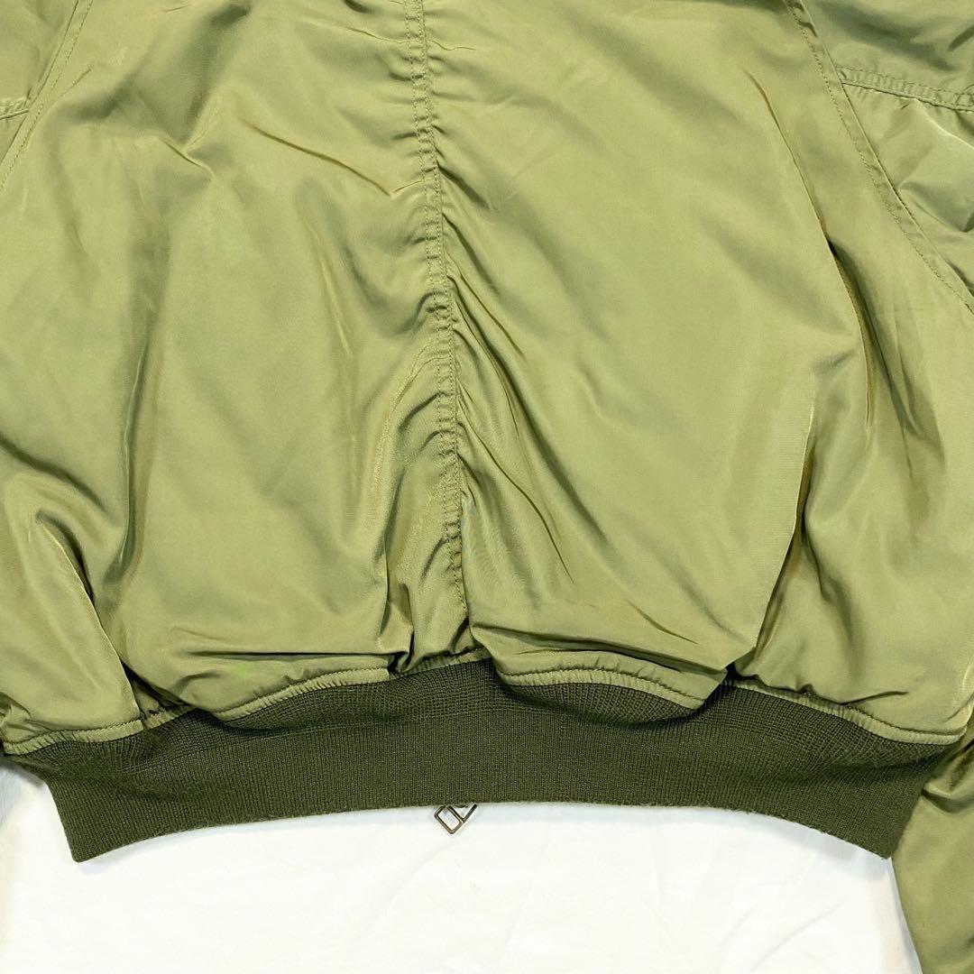 マウジー　N-2B　フライトジャケット　ミリタリー　2way　カーキ　ファー