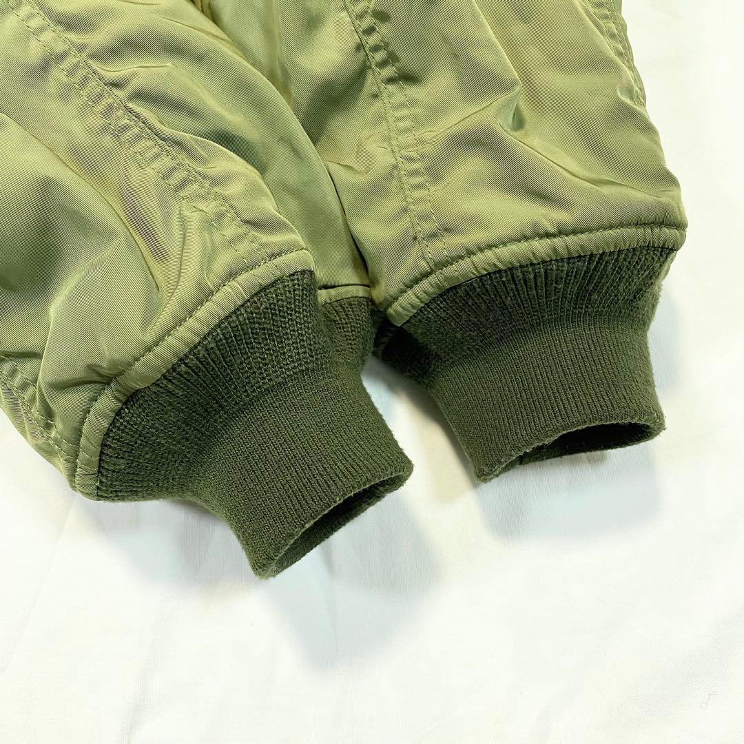 マウジー　N-2B　フライトジャケット　ミリタリー　2way　カーキ　ファー