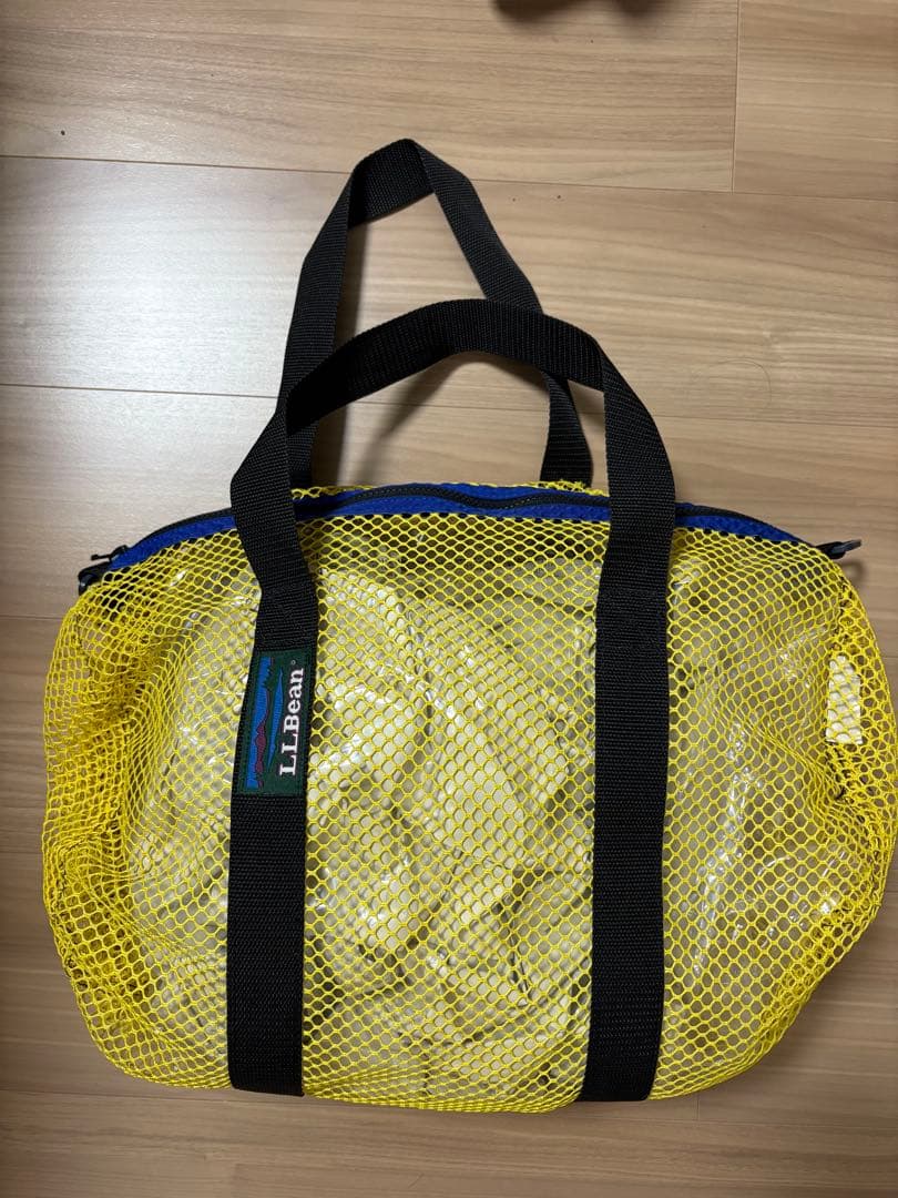 L.L.BEAN メッシュ ダッフルバック ヴィンテージ イエロー