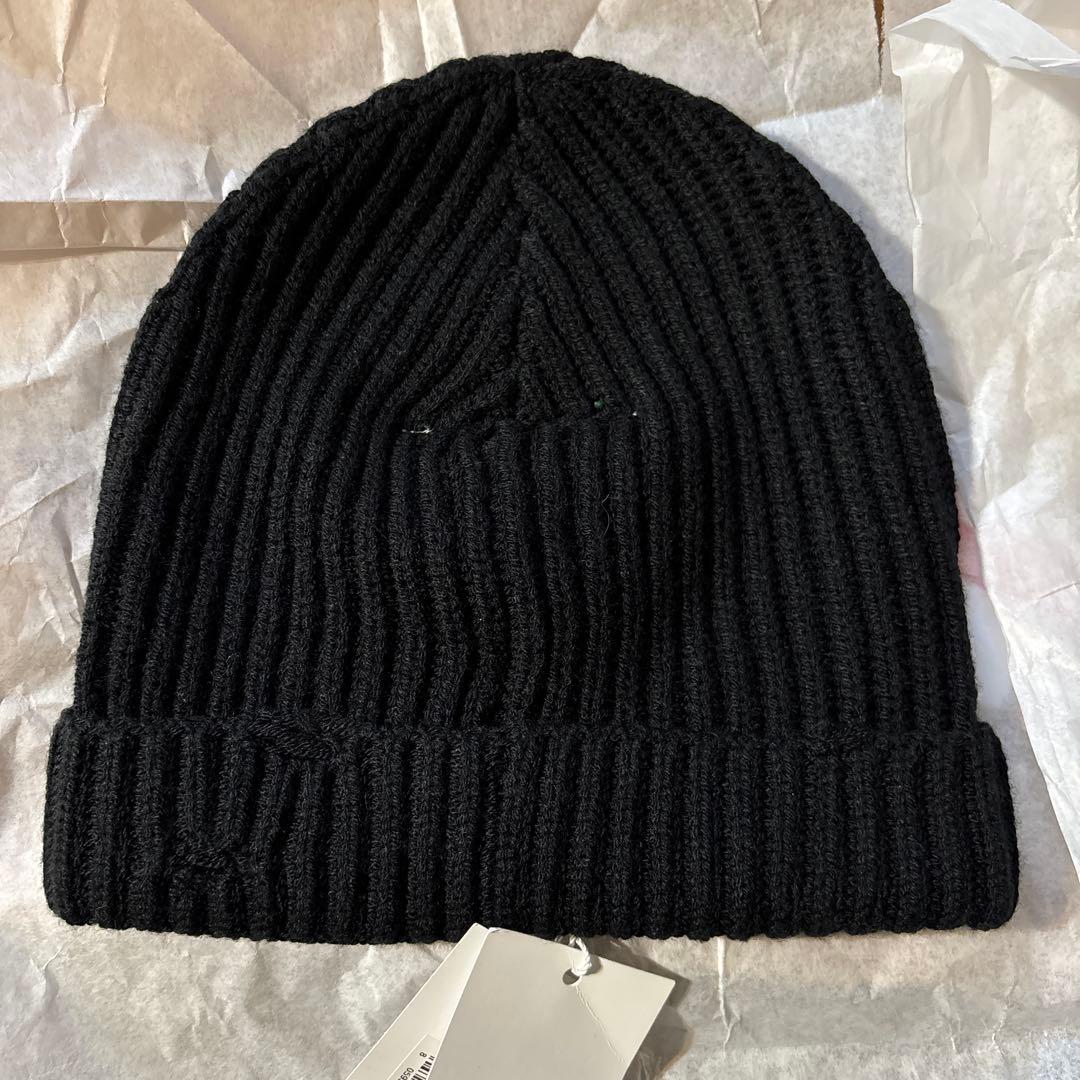 MM6 Maison Margiela キッズ ブラック ニット帽　ビーニー