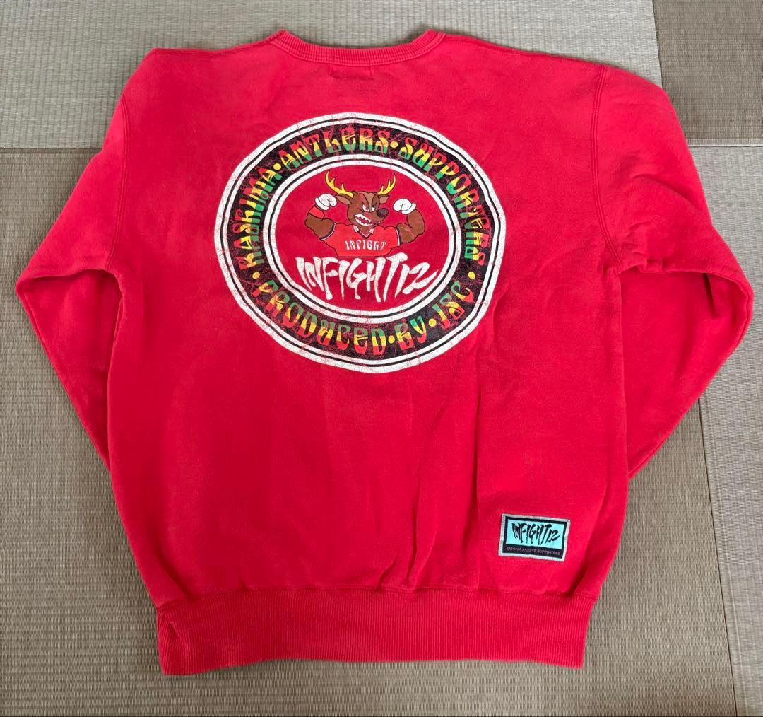 90s 鹿島アントラーズ IN FIGHT スウェット　インファイト
