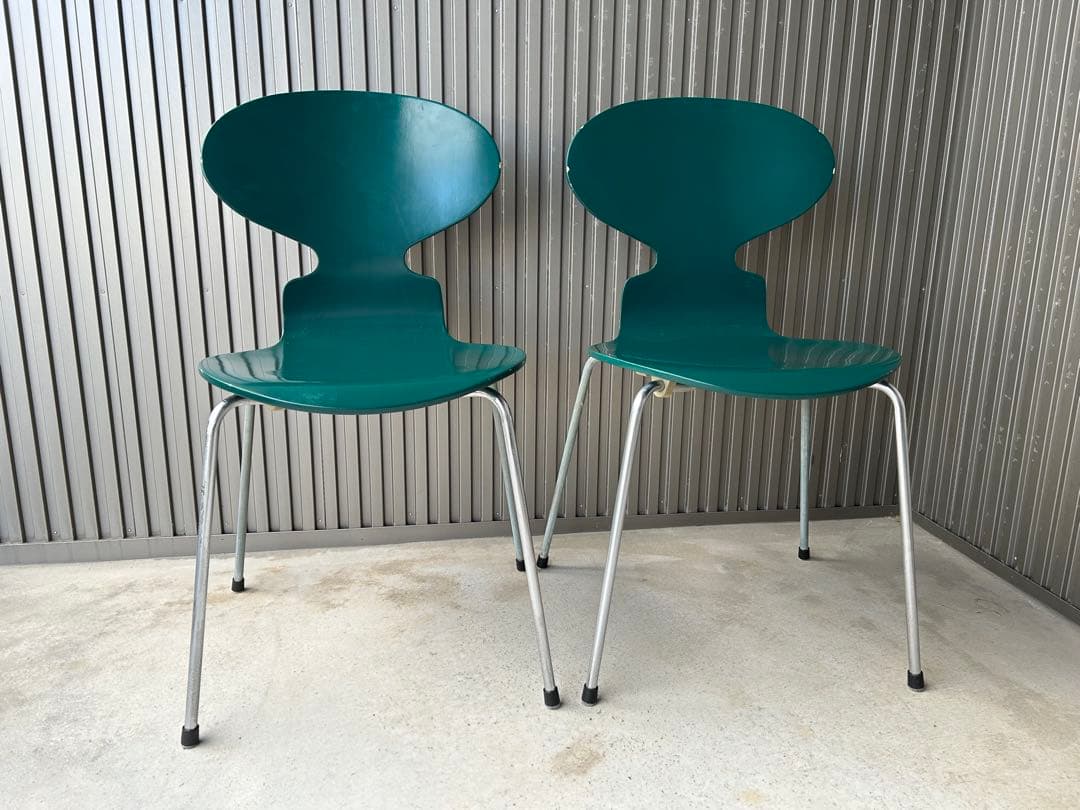 アントチェア【Fritz Hansen】 正規品　2脚セット　ダークグリーン色