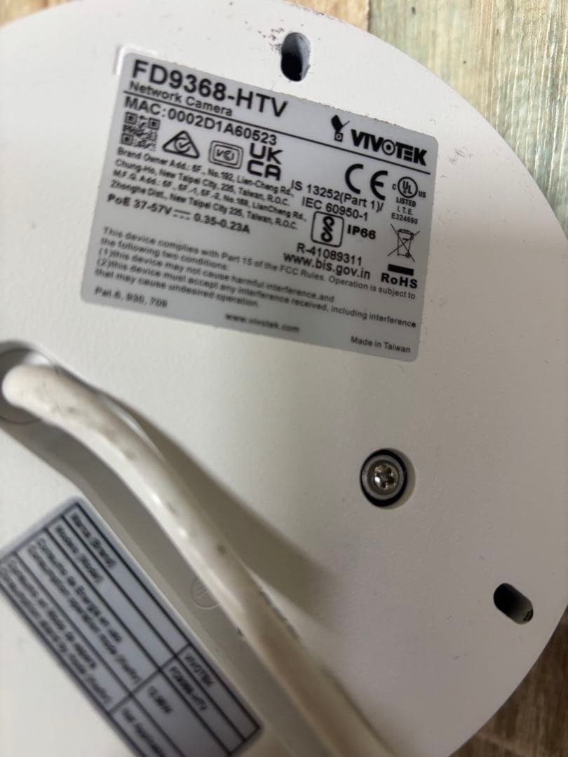 Vivotek ドーム型防犯カメラ 2台セット