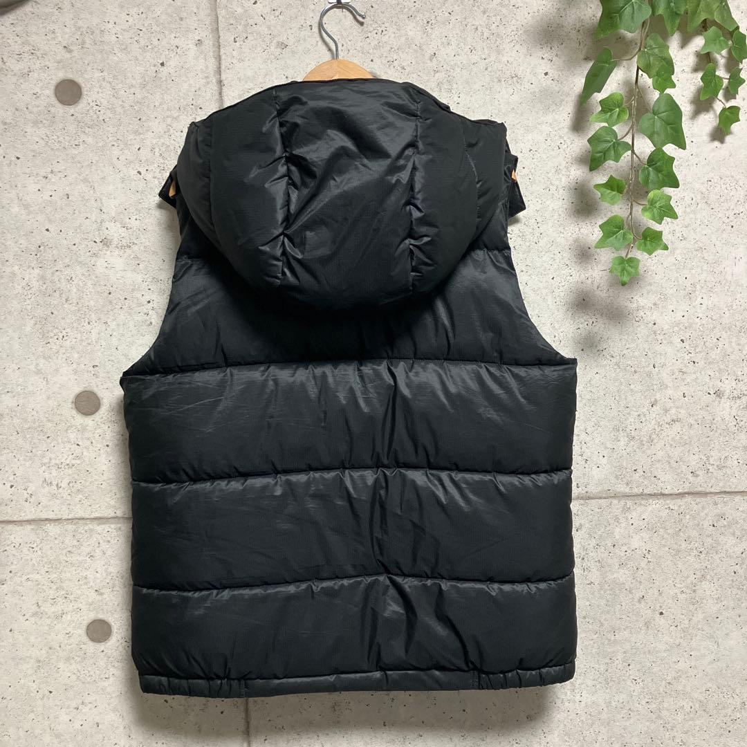 ノースフェイス キャンプシエラベスト 中綿 ブラック フード取り外し可能