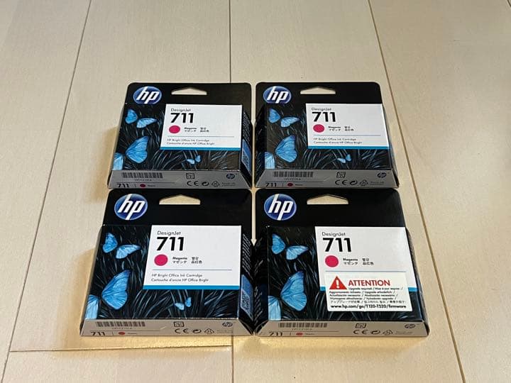 HP Designjet 711 インクカートリッジ29ml 純正3色 計11個