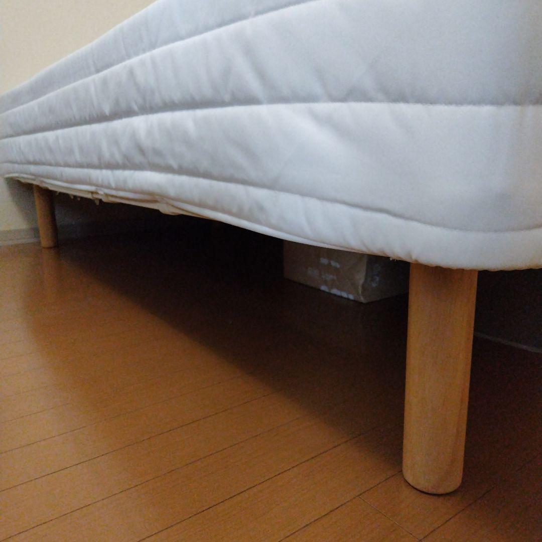 無印良品 シングルサイズ 脚付マットレスポケットコイル26cm（洗えるカバー）