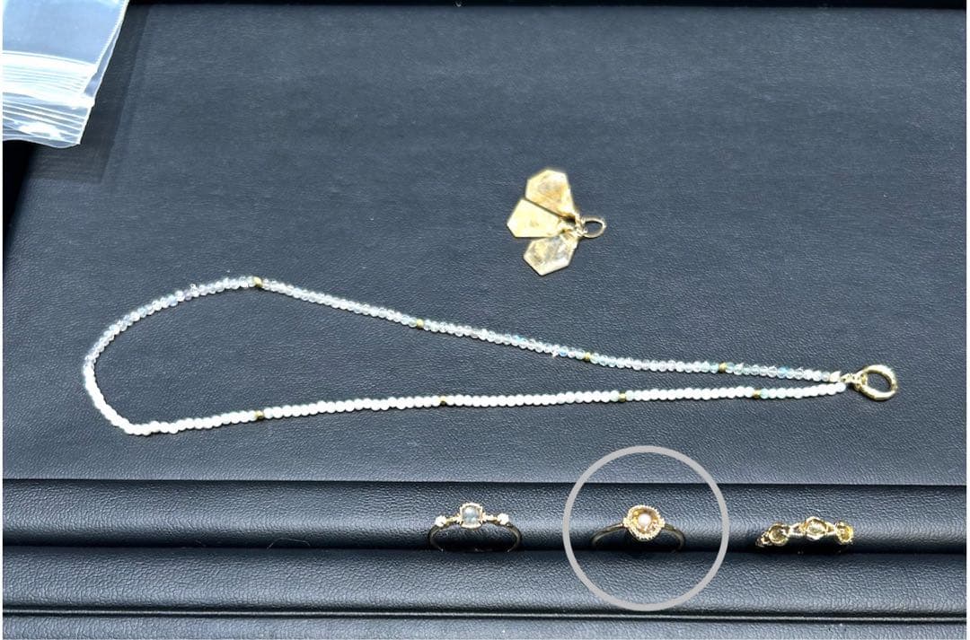 【完売品】agete アガット K10 ゴールドリング13号タイガーアイ 金運↑