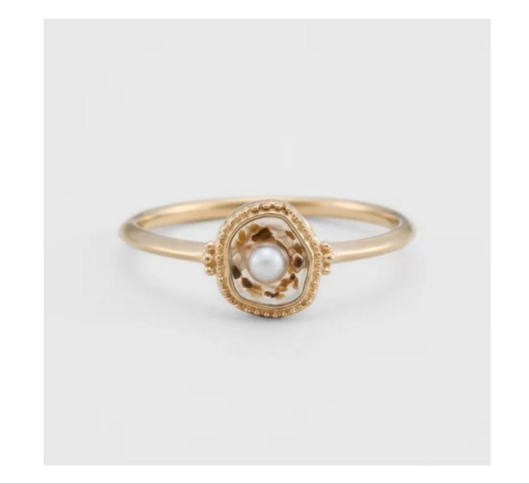 【完売品】agete アガット K10 ゴールドリング13号タイガーアイ 金運↑