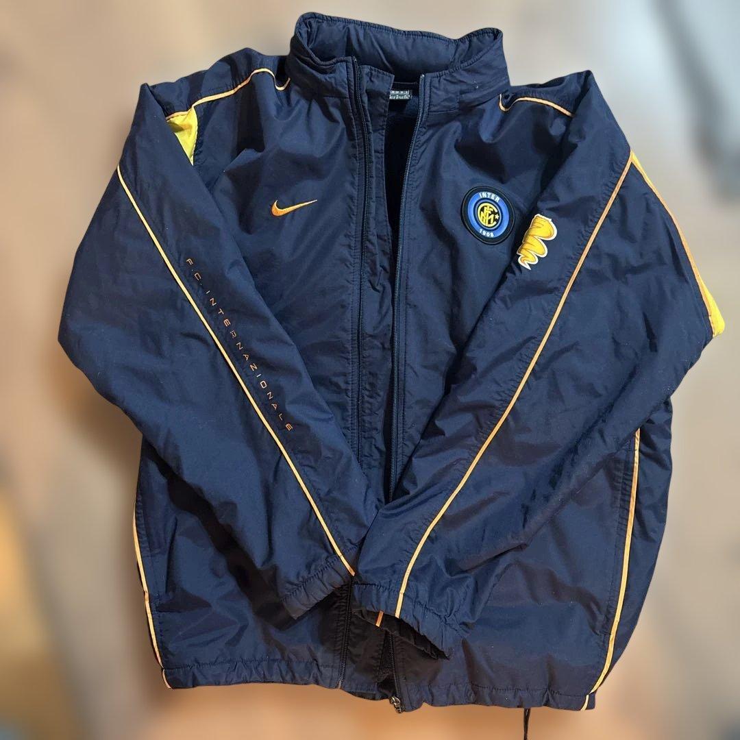 は*こ様 NIKE 90s インテル　ナイロンジャケット　サッカー　ヴィンテージ